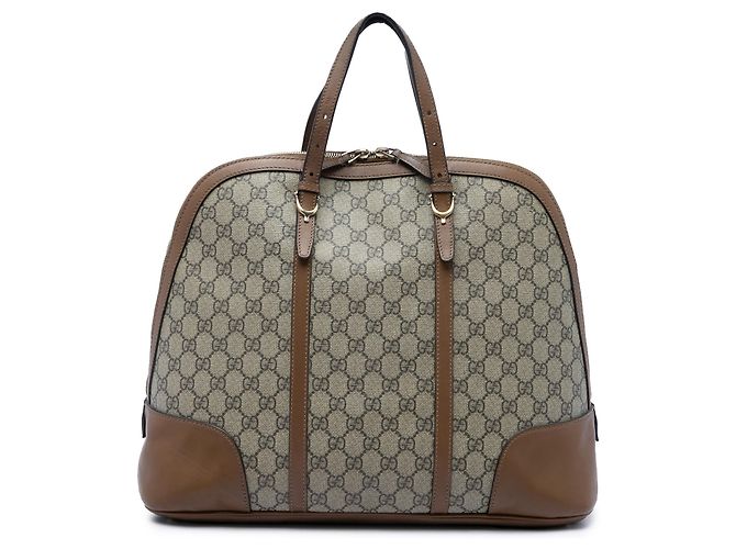 Gucci Beige Large GG Supreme Nice Dome Top Handle Bag Bege