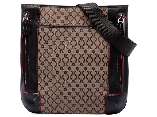 Céline Borsa a tracolla Celine Beige Macadam Canvas