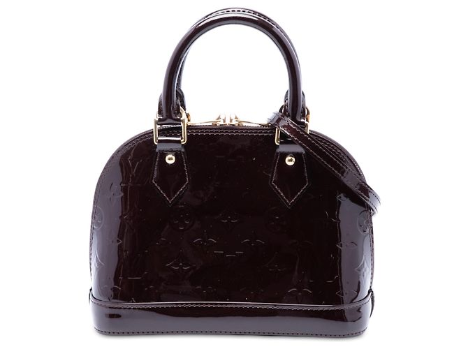 Louis Vuitton Purple Monogram Vernis Alma BB Violet