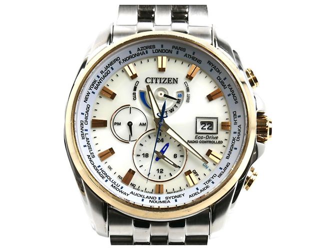 Autre Marque Relógio Solar Citizen Eco-Drive Double Direct Flight