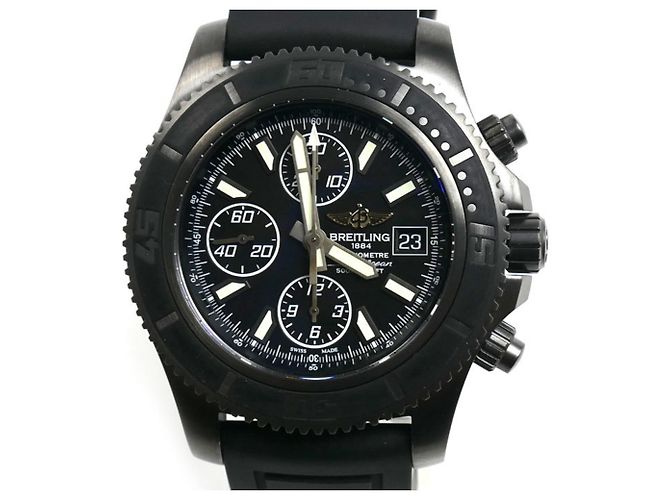 Relógio Automático Breitling Superocean Chronograph Black Steel