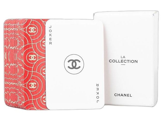 Carte da gioco in miniatura Chanel ‘La Collection’ Rosso