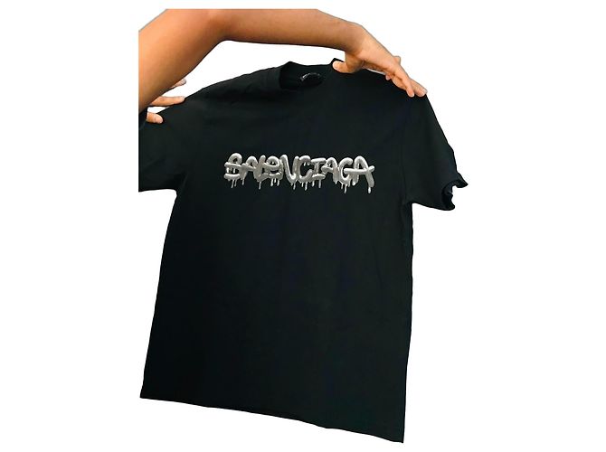 T-shirt Balenciaga Logo Nero