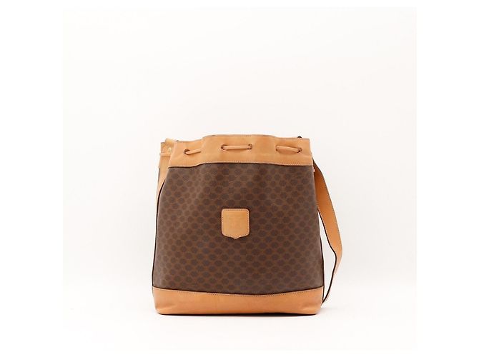 Céline Bolsa Bucket Celine Macadam Marrom