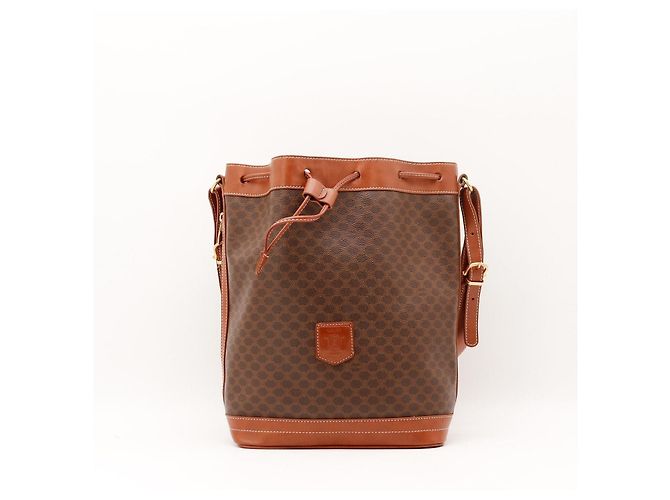 Céline Bolsa Bucket Celine Monogram Marrom