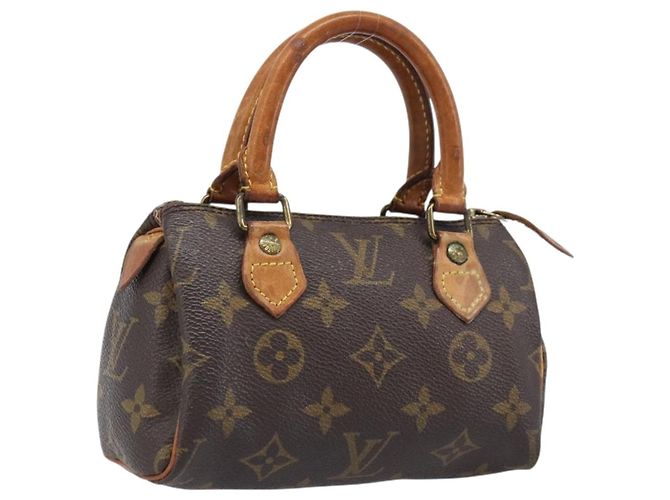 LOUIS VUITTON Monogram Mini Speedy Hand Bag M41534 LV Auth 203029 Monograma