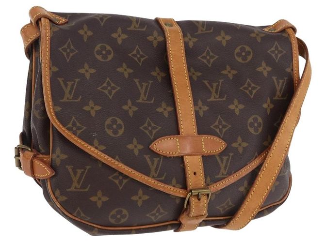 LOUIS VUITTON Monogram Saumur 30 Shoulder Bag M42256 LV Auth 199805A Monograma