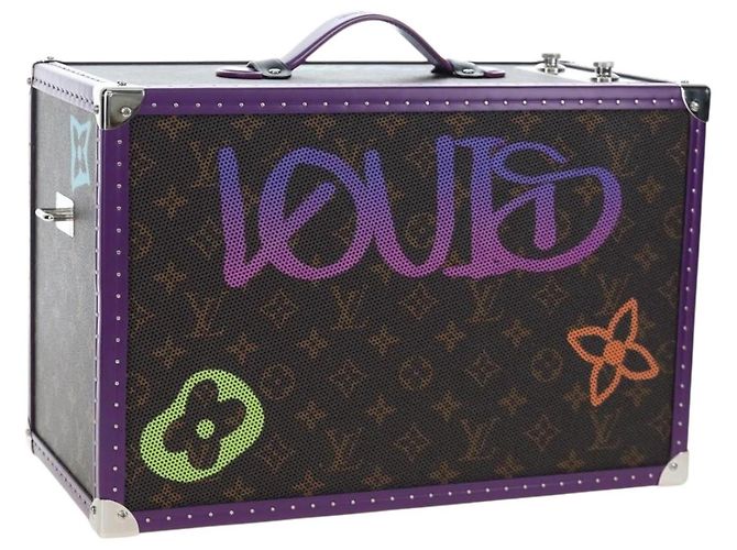 LOUIS VUITTON Speaker Trunk GM Speaker Virgil Abloh Usable GI0802 Auth BA15646SM Monograma