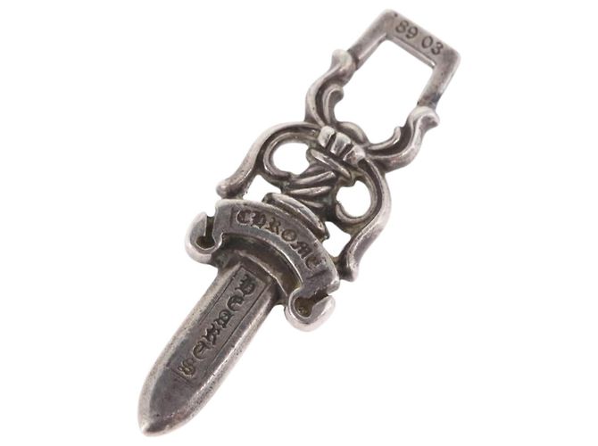 Pendente Dagger Chrome Hearts Top Ag925 Silver Auth 203052M Argento