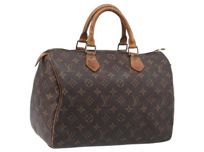 LOUIS VUITTON Monogram Speedy 30 Hand Bag M41526 LV Auth 200452 Monograma