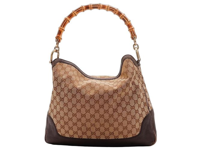 Borsa Hobo Gucci Bamboo Marrone