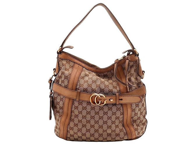 Bolsa Hobo Gucci em tela monogramada