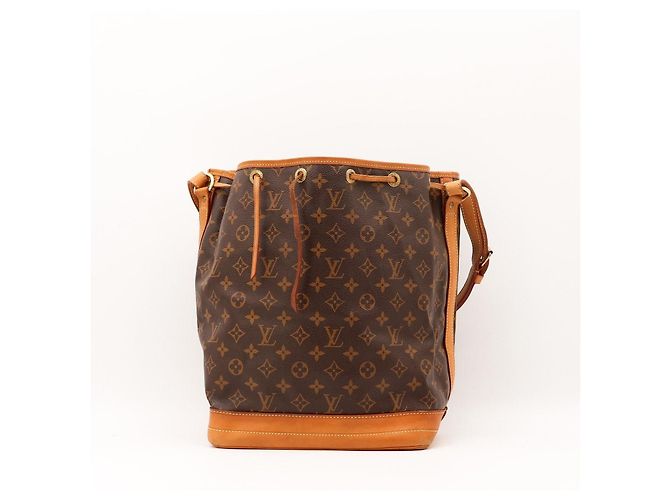 Bolso de cubo Louis Vuitton Monogram Noe Castaño Monograma