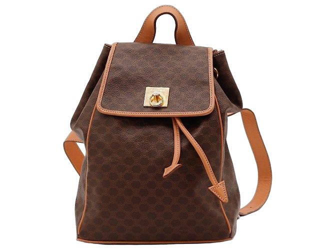 Céline Celine Triomphe Canvas Rucksack Braun