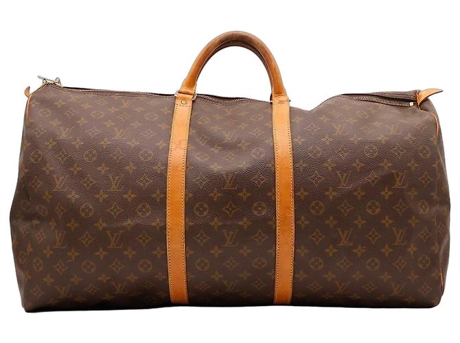 Mala de viagem Louis Vuitton Keepall 55 Monogram Canvas Marrom Monograma