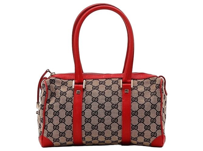 Sac Boston Monogram Gucci Rouge Beige