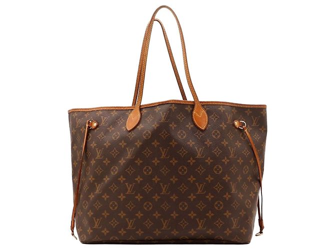 Saco Tote Louis Vuitton Monogram Neverfull MM Marrom Monograma