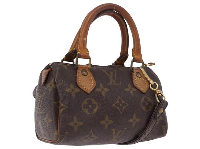 LOUIS VUITTON Monogram Mini Speedy Hand Bag M41534 LV