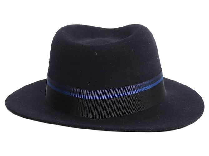 Hermès Cappello Trilby blu navy