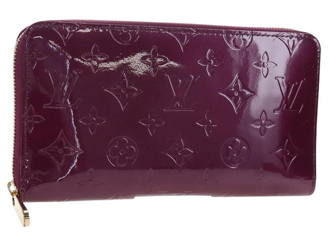 LOUIS VUITTON Monogram Vernis Zippy Organizer Long Wallet Viole LV