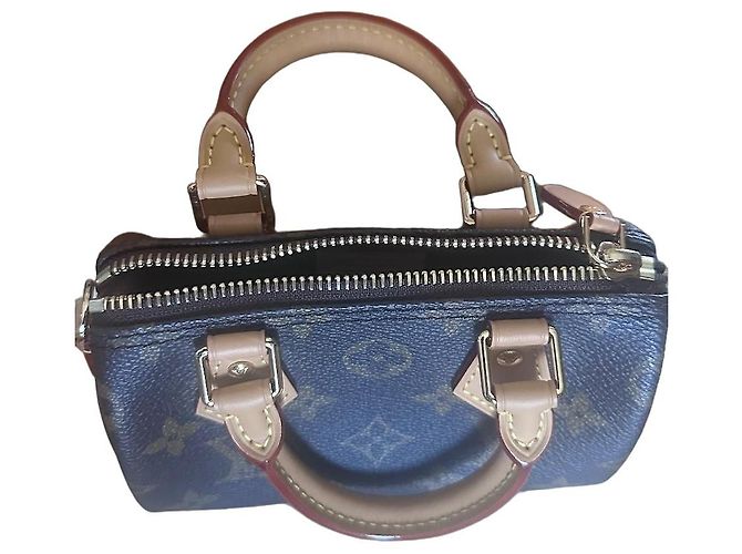 Louis Vuitton Speedy Nano Monogram Canvas Handtasche Braun Monogramm