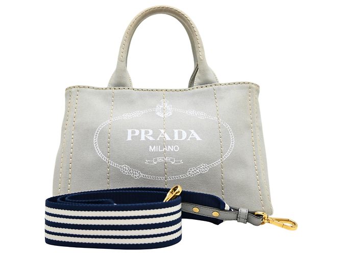 Bolsa Prada Canapa PM para mulher Cinza
