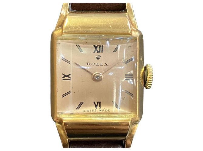 Reloj de pulsera Rolex Precision en oro de 18K