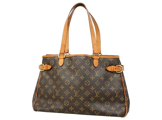 Sac cabas horizontal Louis Vuitton Monogram Batignolles Marron