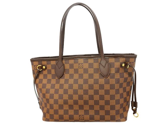 Louis Vuitton Damier Neverfull PM Tote Bag Damier ebene