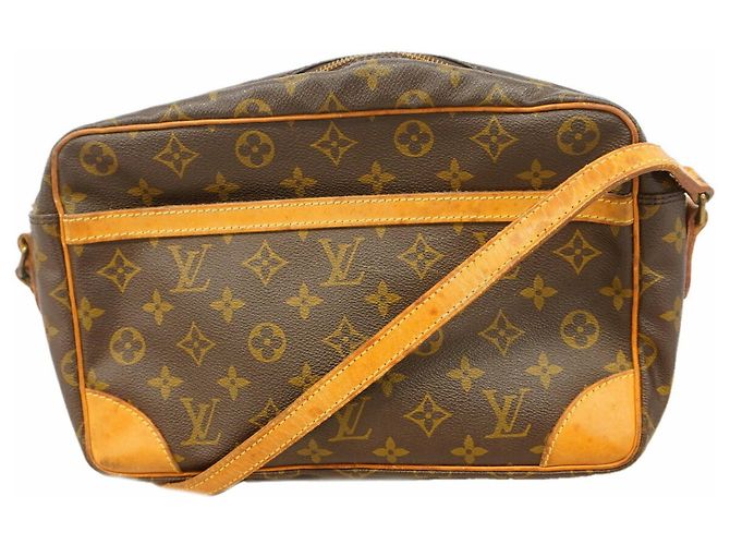 Borsa a tracolla Louis Vuitton Monogram Trocadero 30 Marrone