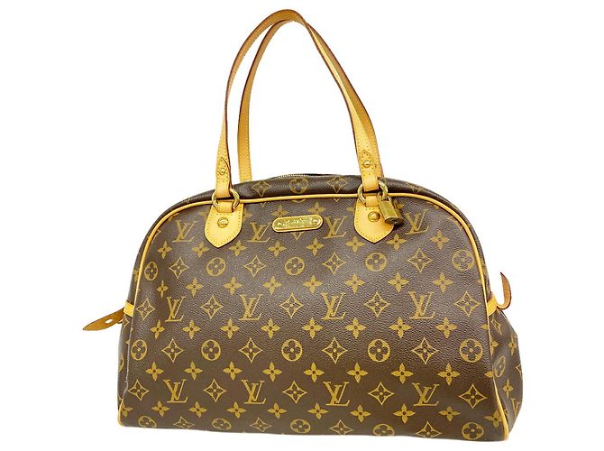 Saco Tote Louis Vuitton Monogram Montorgueil GM Marrom