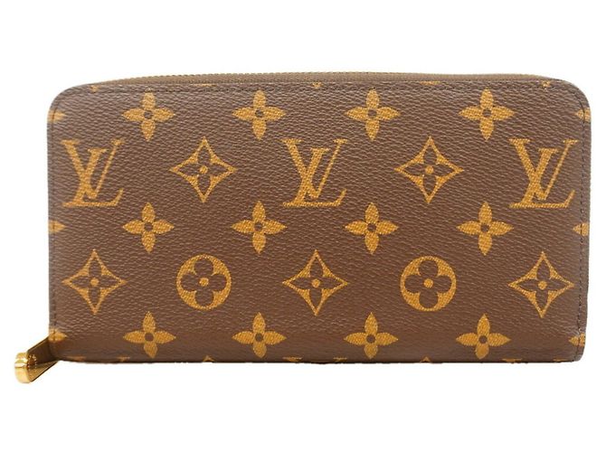 Louis Vuitton Monogram Zippy Wallet Brown Light blue