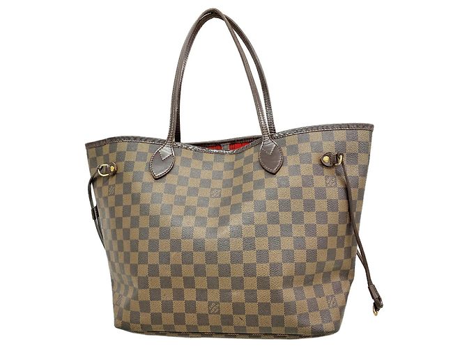 Saco Tote Louis Vuitton Damier Neverfull MM Damier ebene