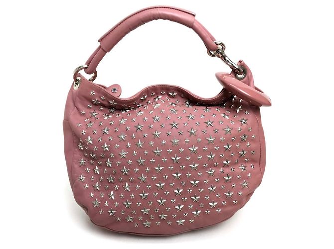 Bolsa Jimmy Choo Star Stud Sky Rosa