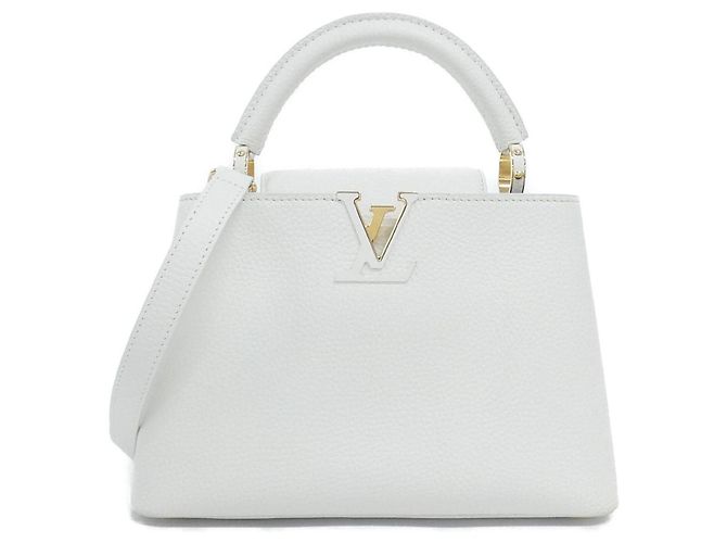 Borsa Louis Vuitton Capucines BB Bianco