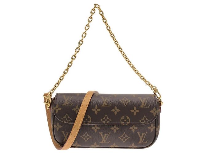 Louis Vuitton Monogram Wallet on Chain Ivy Marron