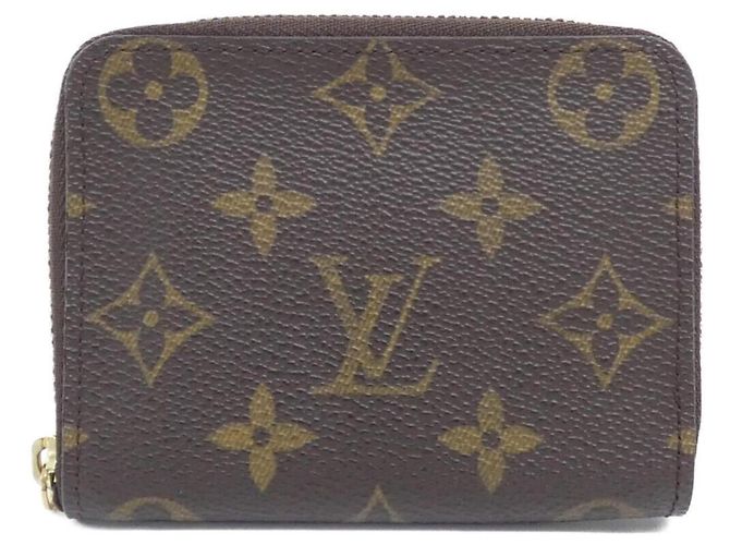 Portamonete Zippy Monogram Louis Vuitton Marrone