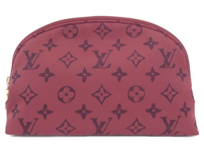 Louis Vuitton Monogram Pochette Cosmetic MM Handbag Red
