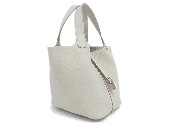 Hermès Sac à main Hermes Picotin Lock PM Blanc