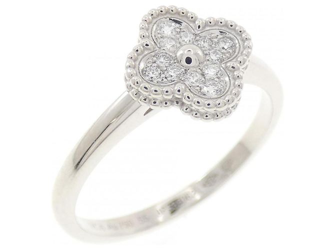 Van Cleef & Arpels Sweet Alhambra Ring in 18K Weißgold Golden