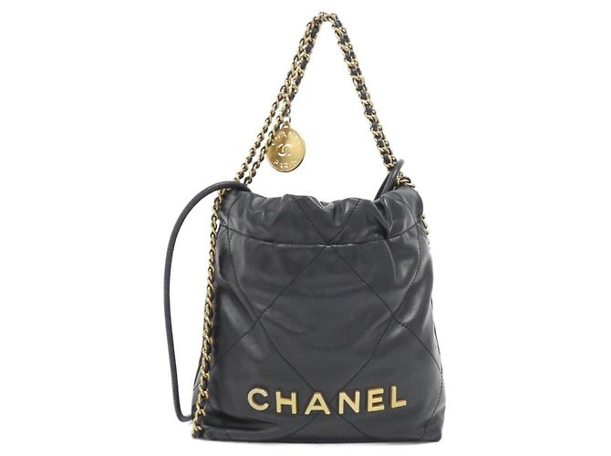 Bolsa Chanel 22 Line MINI AS3980 Preto
