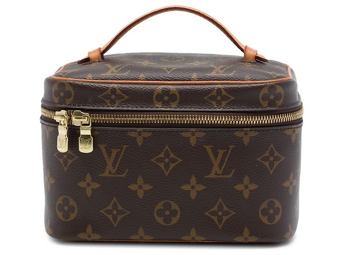 Louis Vuitton Brown Monogram Nice Mini Vanity Case Marrom