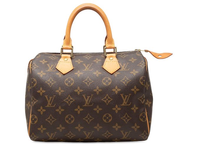 Louis Vuitton Brown Monogram Speedy 25 Marrom