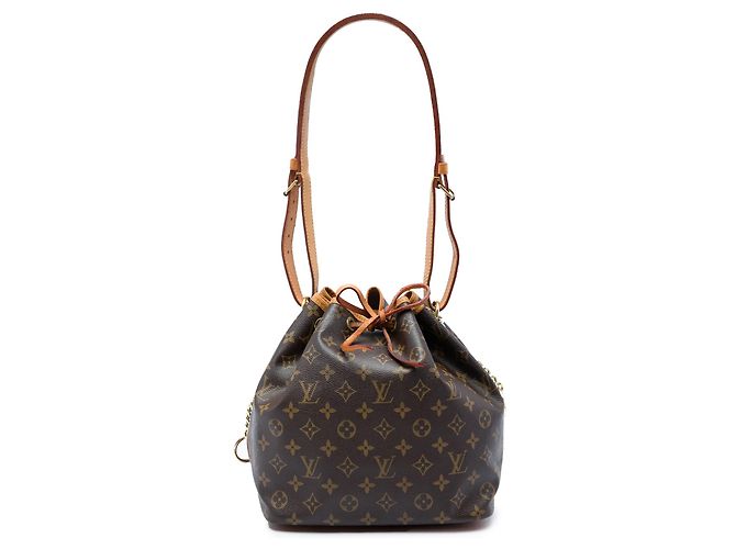 Louis Vuitton Brown Monogram Petit Noe Marrom