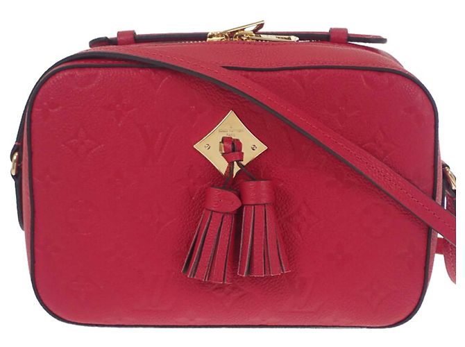 Louis Vuitton Red Monogram Empreinte Saintonge Rosso