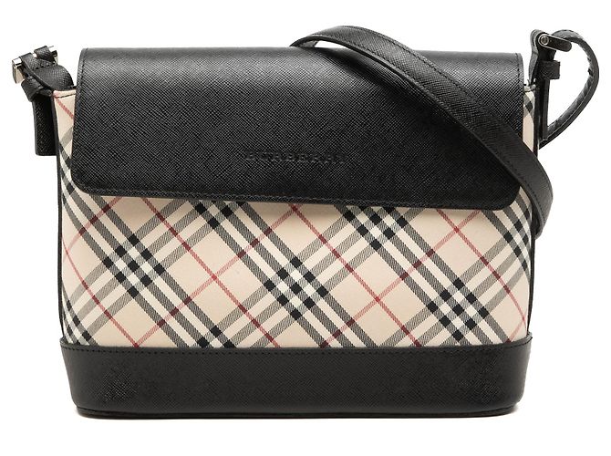 Borsa a tracolla Burberry Beige Nova Check Canvas