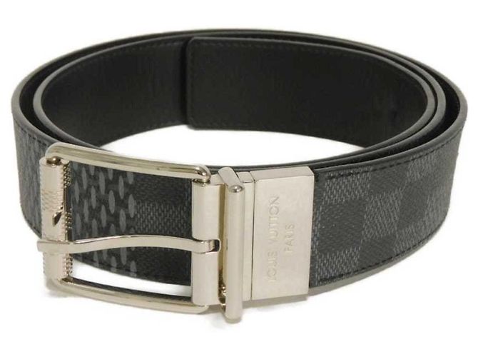 Ceinture réversible Louis Vuitton Damier Graphite Noir