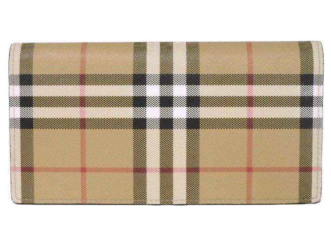 Burberry Vintage Check Continental Wallet Black Beige