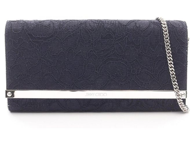Borsa Jimmy Choo Milla Navy Blu navy