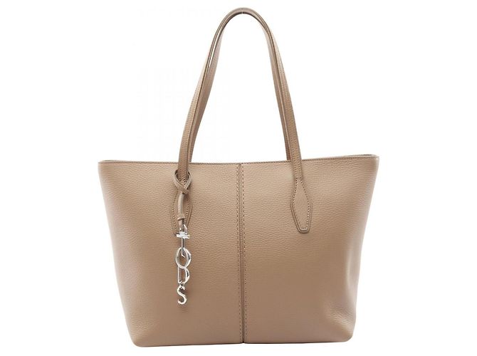 Saco tote Tod's Joy em couro bege